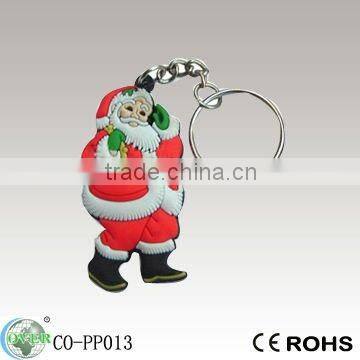 Cheapest PVC Christmas Santa Keychain as Promotional Gifts