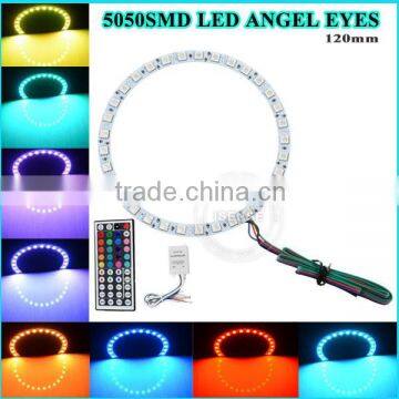 with Controller 5050 RGB LED Color Changing angle eyes eagle eyes headlight for jeep wrangler