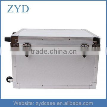 Professional Trolley Aluminum Case/Metal Tool Box/Wheeled Pilot Case ZYD-LX92608