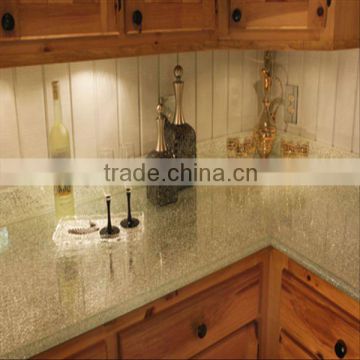 Ice Cracked Laminated Glass Tabletop with AS/NZS2208: 1996 and EN12150