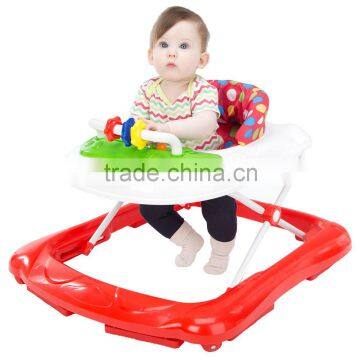 Baby Walker Musical Activity Play Tray Adjustable Height