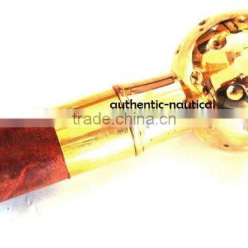 VINTAGE STYLE WALKING CANES-BEAUTIFUL BRASS FOOTBALL HANDLE WALKING CANES-VINTAGE WALKING CANES wk1171