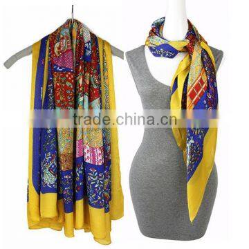Fashion Printing chiffon scarf hanger Square Scarf