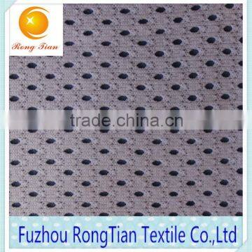 Good Price Low Elastic Yarn Warp Polyester Knitted Hole Mesh Fabric for Clothing