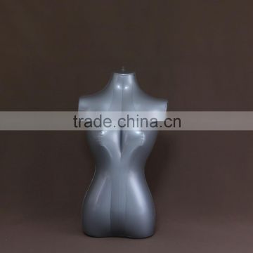 Sexy lady half upper-body inflatable female mannequins/dress torso form wholesale