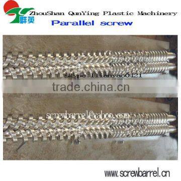 parallel twin screw barrel with bimetallic for extruder