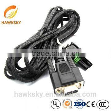 China D-SUB 9Pin Mesh Electric Wire Cable harness Manufacturers