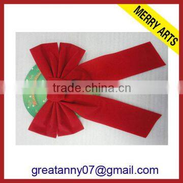 china yiwu wholesale market red bows knot wholesale christmas decoration