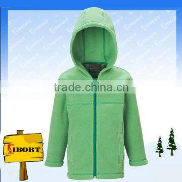 JHDM-1636 girls long sleeve fleece jacket/kids light green jacket