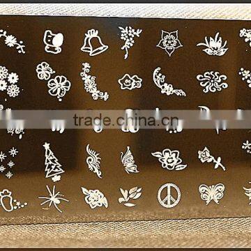 2015 fashion metal plates nail art, Hot custom design stamping nail art plates, nail art