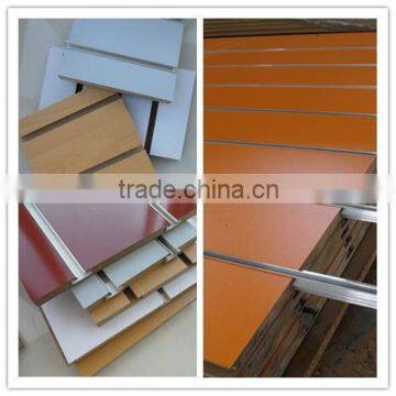 wood display MDF slatwall