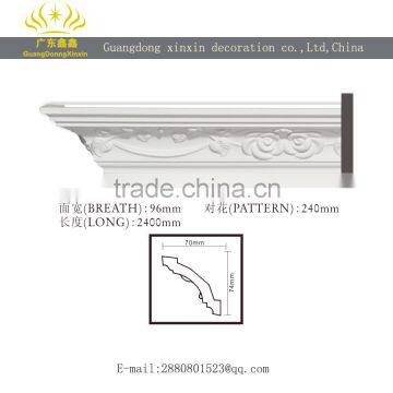 carved decorative trim pu cornice moulding