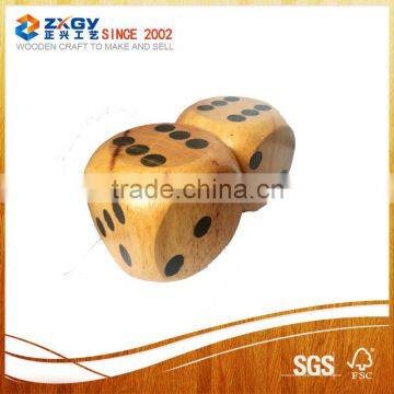 Eco-friendly Custom Large Rounded Corner Wood Dice