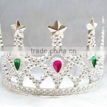 9cmx12cm LED Flashing Metallic Silver Star Plastic Tiaras and Crowns photo-5
