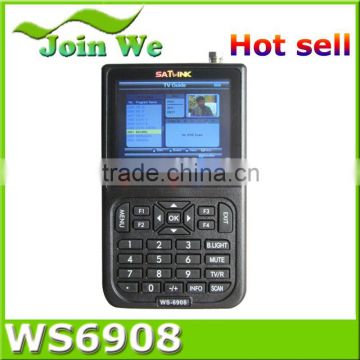 New Satlink Satellite Finder Dvb-s2 950MHz-2150MHz Signal Meter DVB-S Digital Satellite Finder Ws 6908