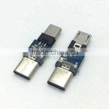 Customize Type C Extension Adapter Type C Male to Micro USB Male photo-4