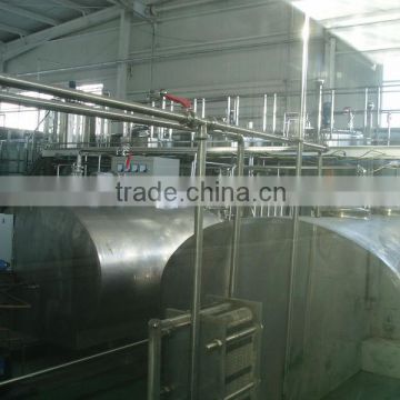 Horizontal milk shop cooling tanks