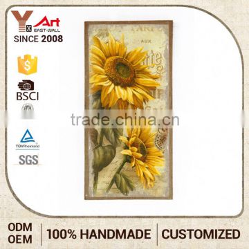 Lowest Price Customization Letter Plaque Decoration Wall Garden Sunflower Art Walking Sign Board