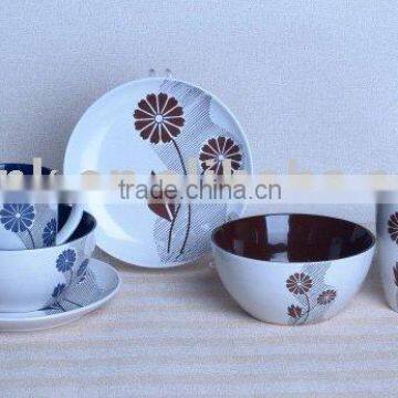 3pcs handpainted ceramic breakfast set