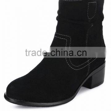 OLNB001 Size range 35-42 rubber outsole women short ankle boots suede upper women shoes