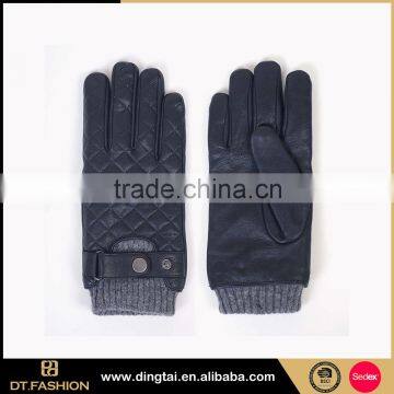 Girls driving leather fashion gloves black hand gloves hot sale