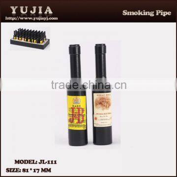 2015 YuJia hot sale fancy wine bottle smoking pipe wholesale pipe JL-111