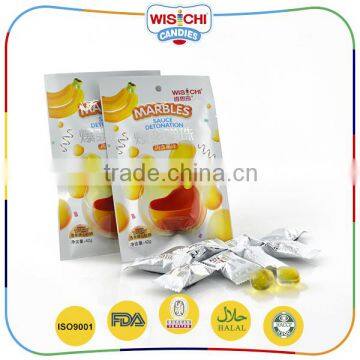 Hot sale healthy banana soft candy with sandwich jam