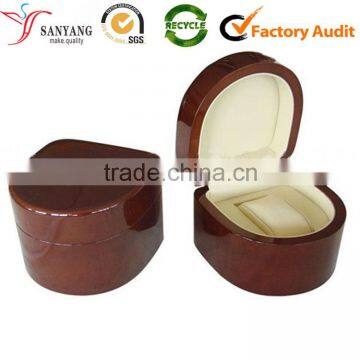 China supplier wholesale all kinds shape watch gloss wooden box holder                        
                                                Quality Choice