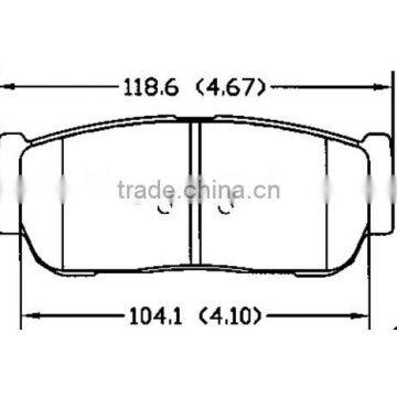 D954 58302-3EU00 for Kia Hyundai rear good brake pads