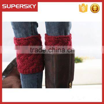 F255 Twisty Knit Pattern Crochet Boot Cuff/wave Pattern Havd Made Cute Boot Cuff photo-4