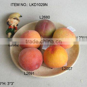 2014Artificial Fake Fruits 3*3 Inch Artificial Polyfoam Peach House Decoration