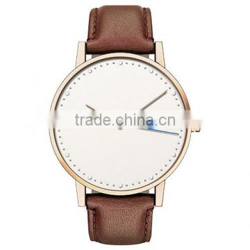 YB 2015 newest design blue second hand rose gold watch with high end quality