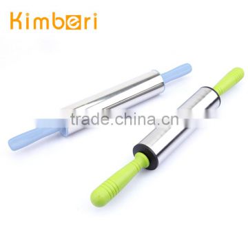 FDA/LFGB Utility New Design High-Quality PP Handle Stainless Steel Rolling Pin