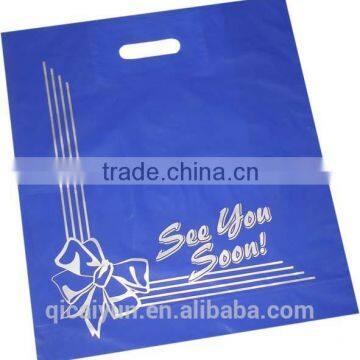 custom printed frosted plastic shopping bag