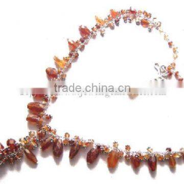 Thai Silver Jewelry Gemstone Necklace