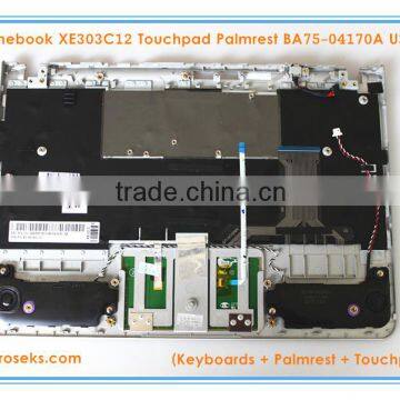 Topcase Keyboard for Chromebook XE303C12 Touchpad Palmrest BA75-04170A photo-3