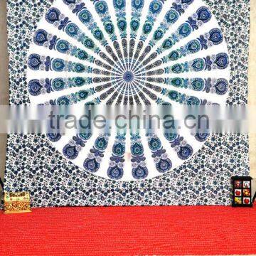 Indian Mandala Print Elehant om Tie Dry Bedsheets Tree photo-3