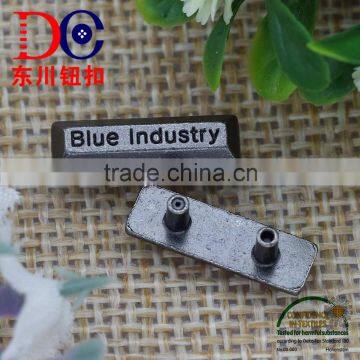 Garment Accessories Custom Metal Logo Plate,Produce engraved logo Metal Plate for Handbags