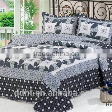 Round Blue & White Porcelain Patchwork Bedding Sets / Patchwork Quilts