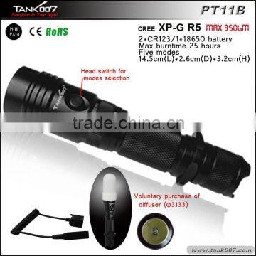 Tank007 PT11 High Quality Standard Handheld Rechargeable LED Flashlights for Long Gun
