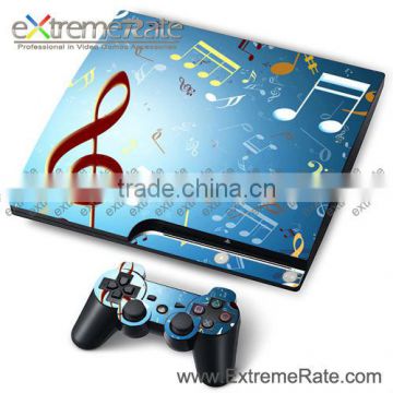 Good Price Magic Music Skin Sticker For PS3 Slim Console Controller