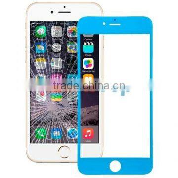 Wholesale High Quality Front Screen Glass Lens For iPhone 6 Plus Blue