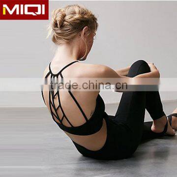 Custom Design Wholesale Backless Crop Top Organic Yoga Clothing For Women Sports Bra