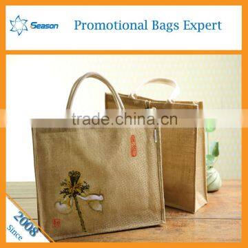 Wholesale Shopping Bag Jute Beach Bag Cheap Jute Bag photo-3