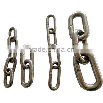 316 Stainless steel Burnished Link Chains,DIN5685C Standard Long Link Stainless Chain