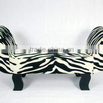 Zebra texture square simple sofa