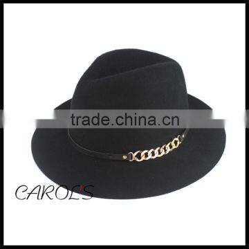 wool felt hats women fedora winter cap