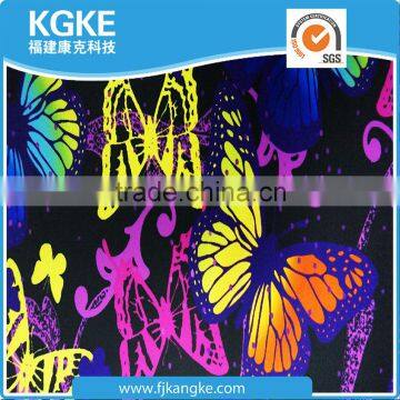 Anti UV Floral Nylon Spandex Swimwear Fabric Printed With Butterfly