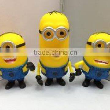 Disney aduit factory ,3D plastic pvc Despicable Me minon toy for wholesale,custom plastic toy figure