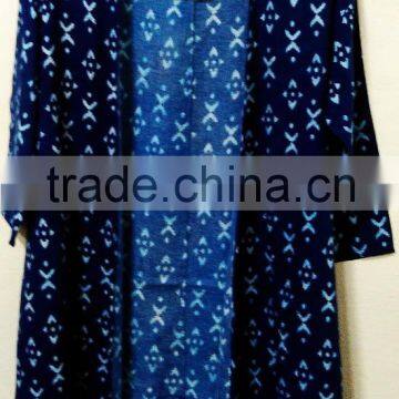 "100% WOVEN IKAT KIMANO WITH LAYS WORKED"